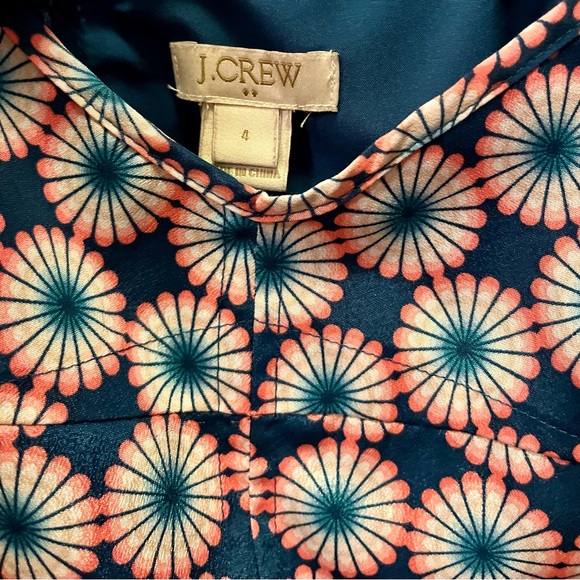 J. Crew Floral Midi Dress Size 4 - Picture 4 of 4